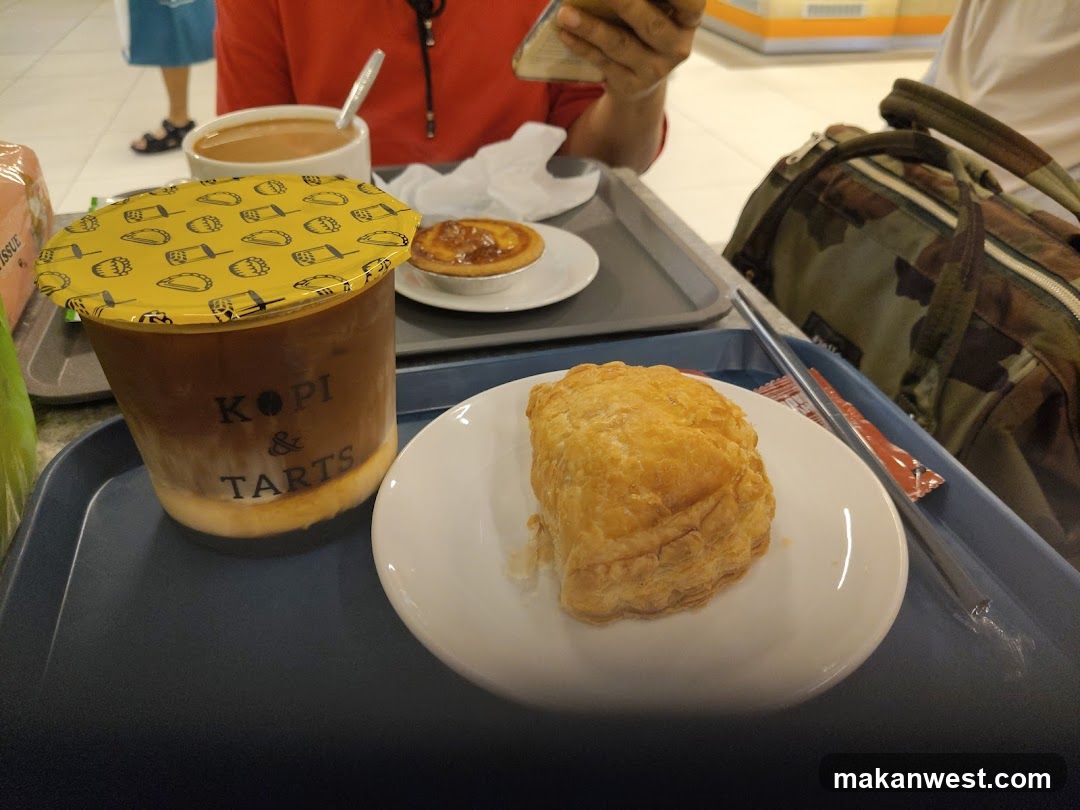 Food Tray with Pastries and Coffee
