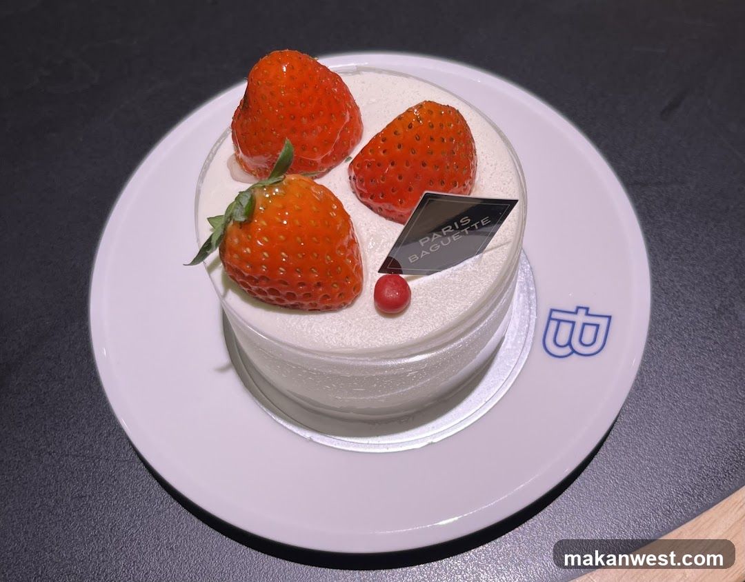 Strawberry Cake with Paris Baguette Branding
