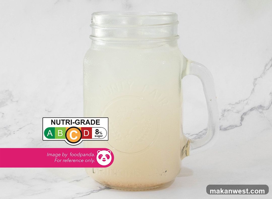 Mason Jar Drink with Nutri-Grade Rating