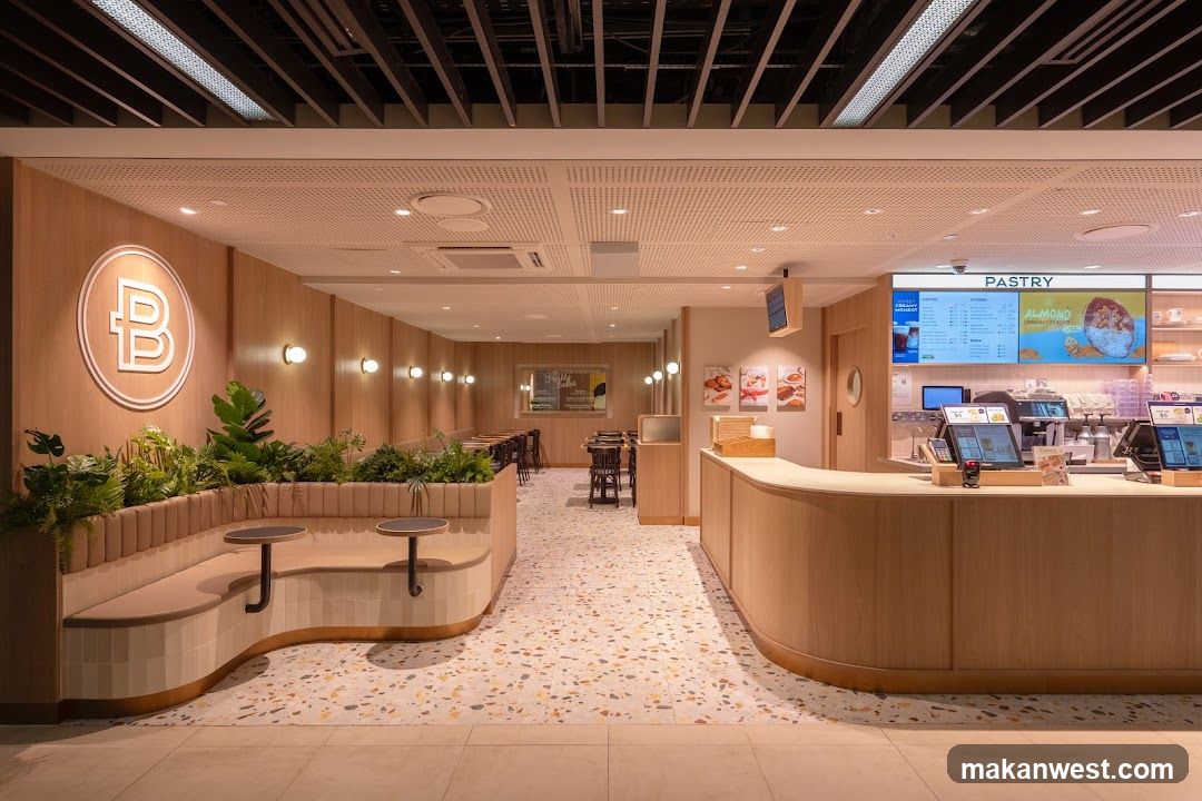 Modern Cafe Interior with Wooden Design