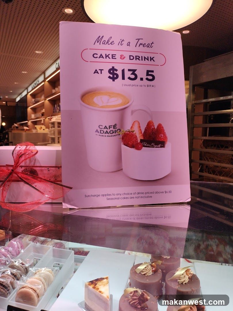 Café Adagio Cake & Drink Promotion