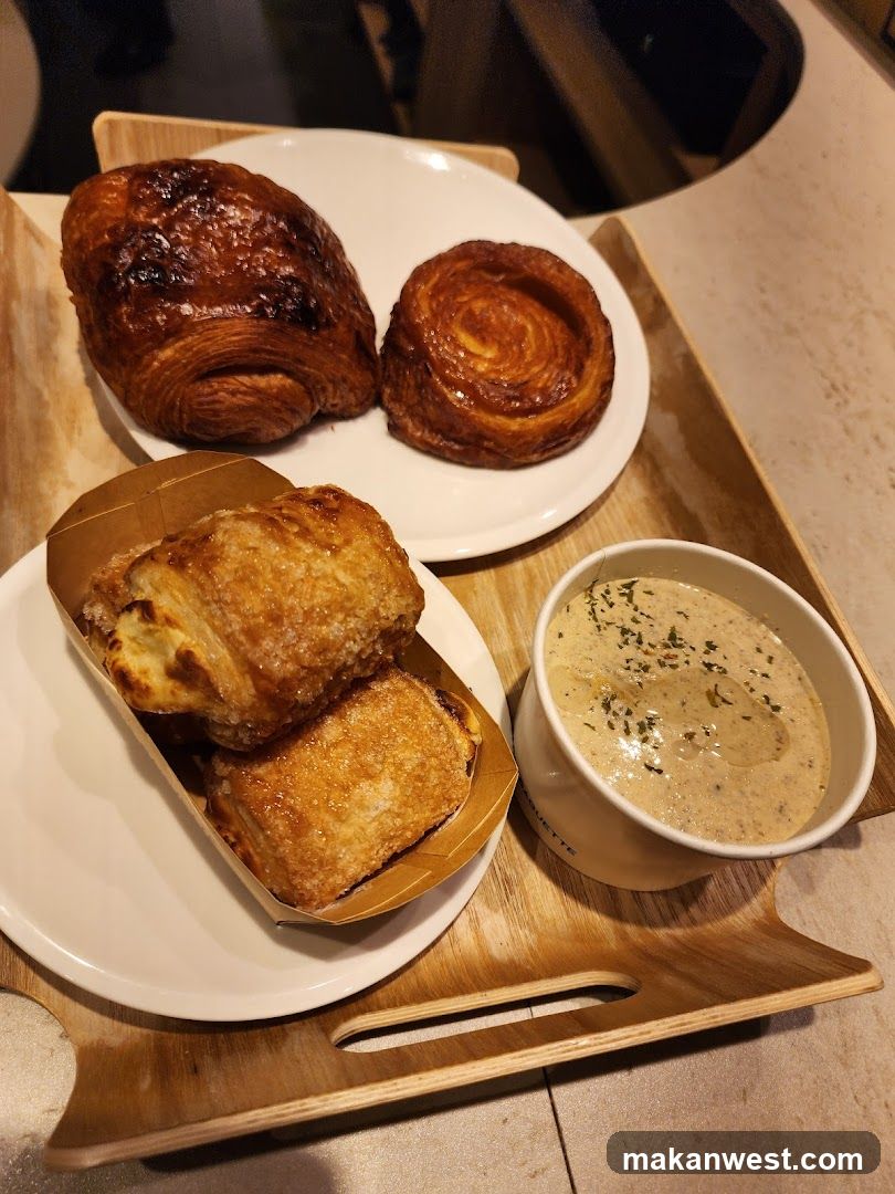 Pastries and Soup Tray