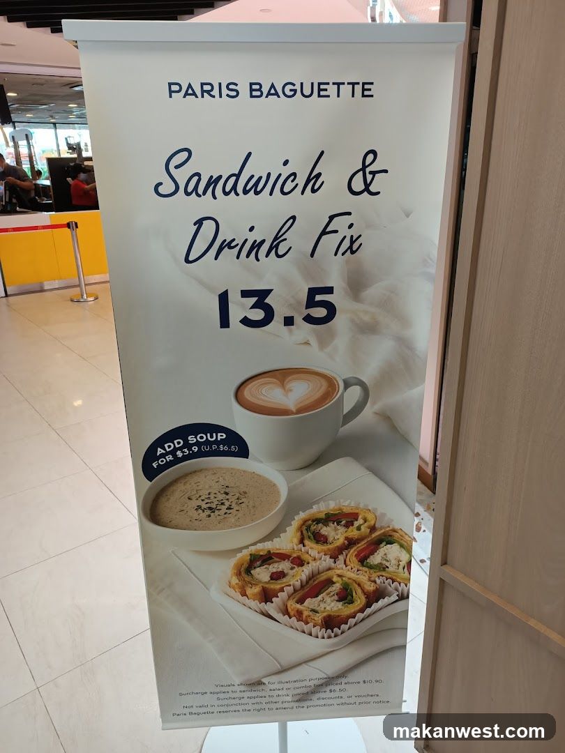Paris Baguette Sandwich & Drink Fix Ad