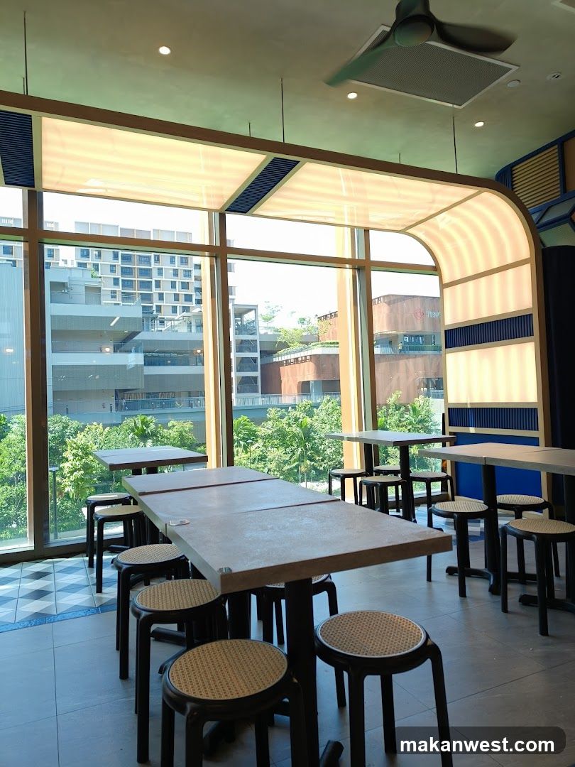 Interior of a modern cafe or restaurant