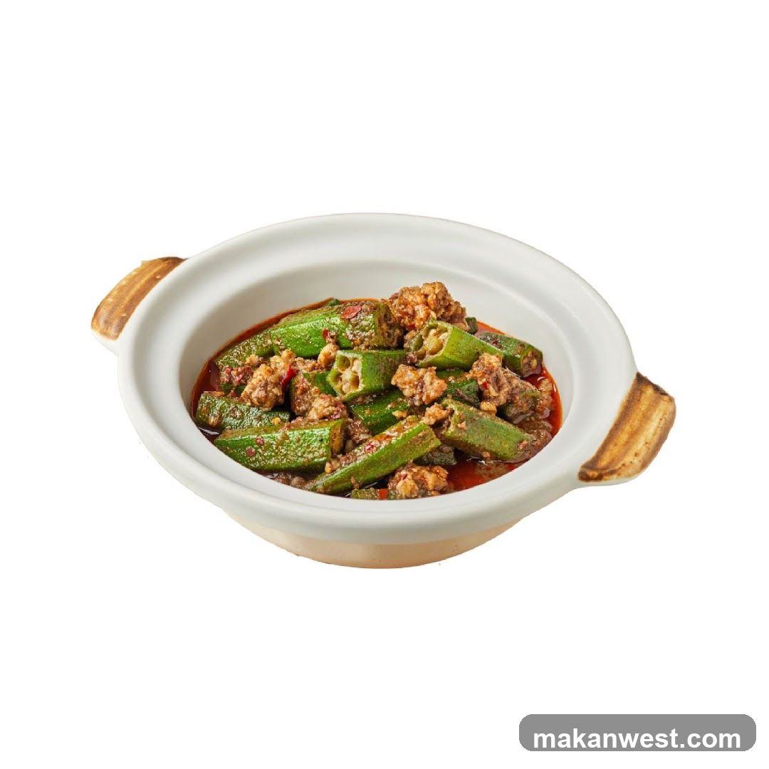 Stir-fried Okra with Minced Meat