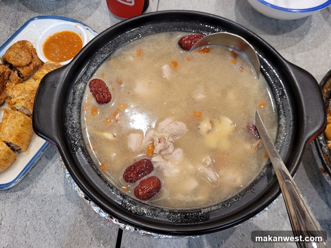 Hot Pot with Dumplings and Soup