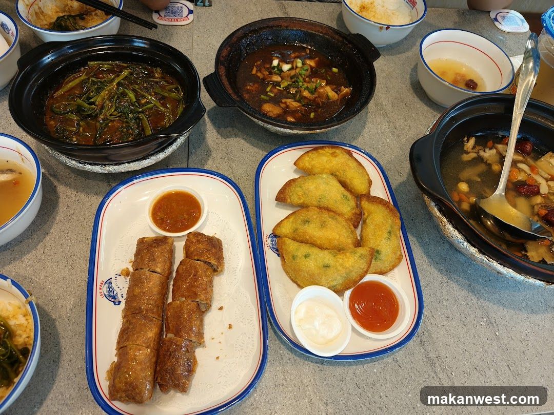 Chinese Hot Pot Meal Spread
