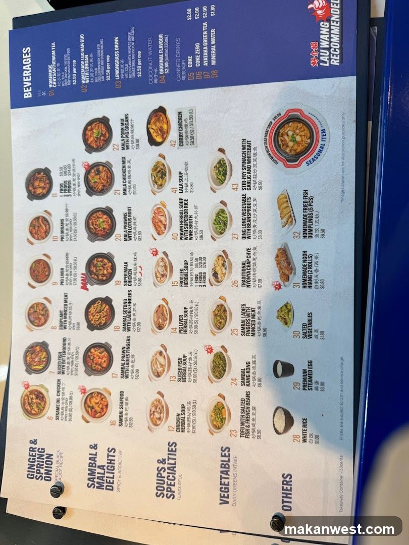 Korean Cuisine Menu