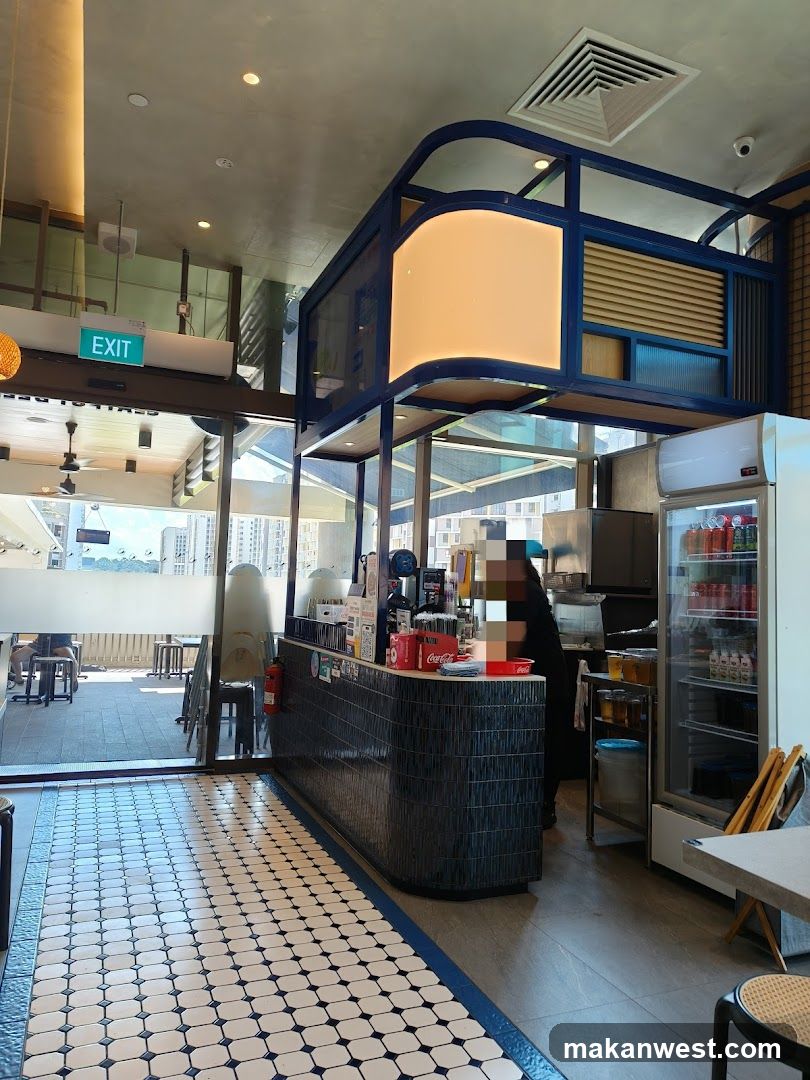 Interior of a cafe or food stall
