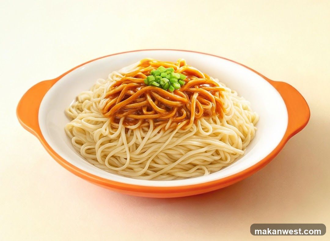 Sauce Noodles with Green Onions