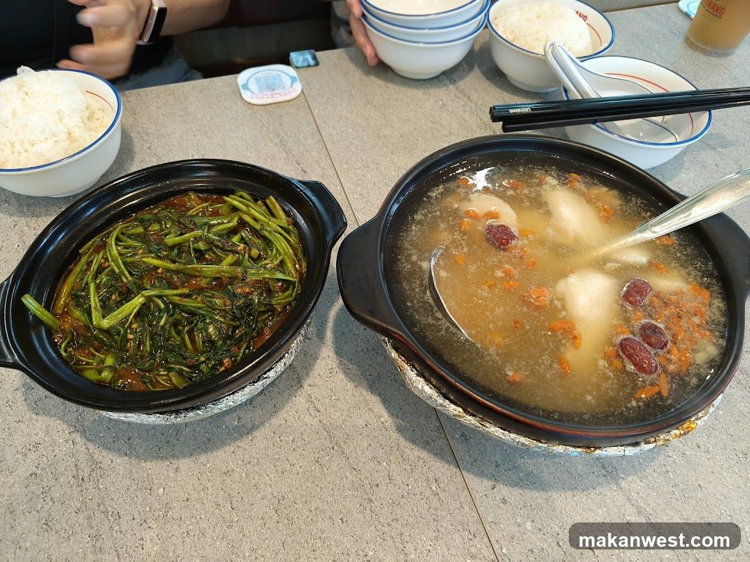 Dining Table with Hot Dishes