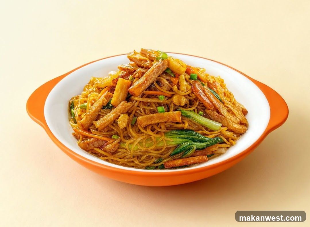 Stir-fried Noodles with Tofu and Greens