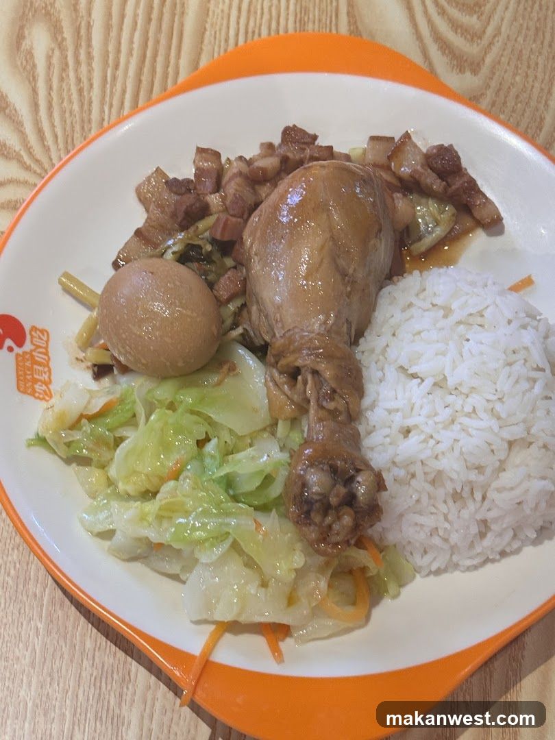 Braised Chicken Leg Rice Bowl