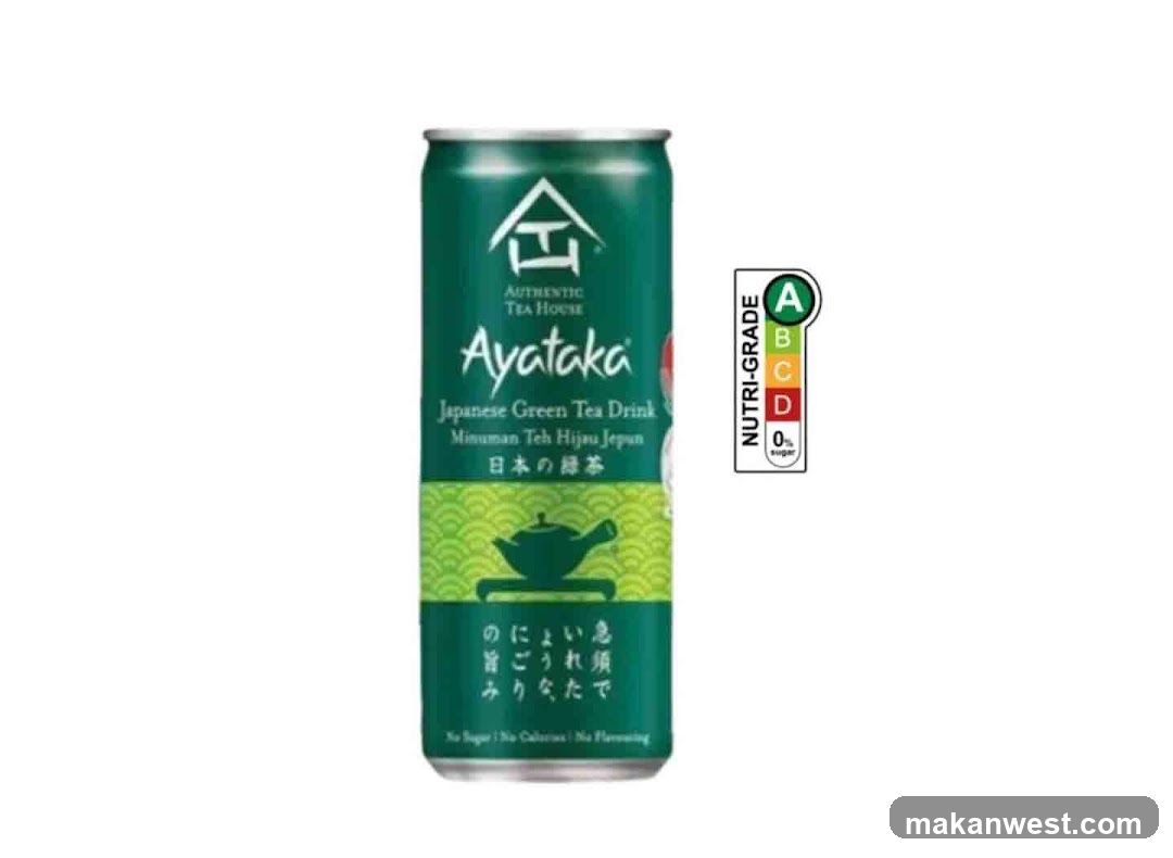 Ayataka Japanese Green Tea Drink Can