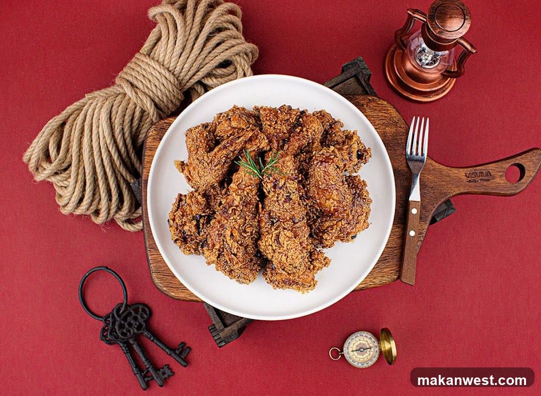 Fried Chicken with Thematic Props