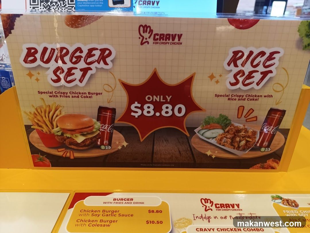 Cravy Burger and Rice Set Promotion