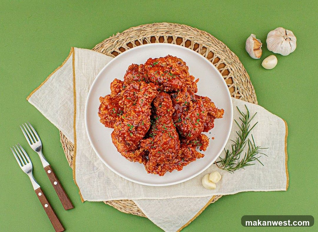 Spicy Chicken Dish with Garnishes