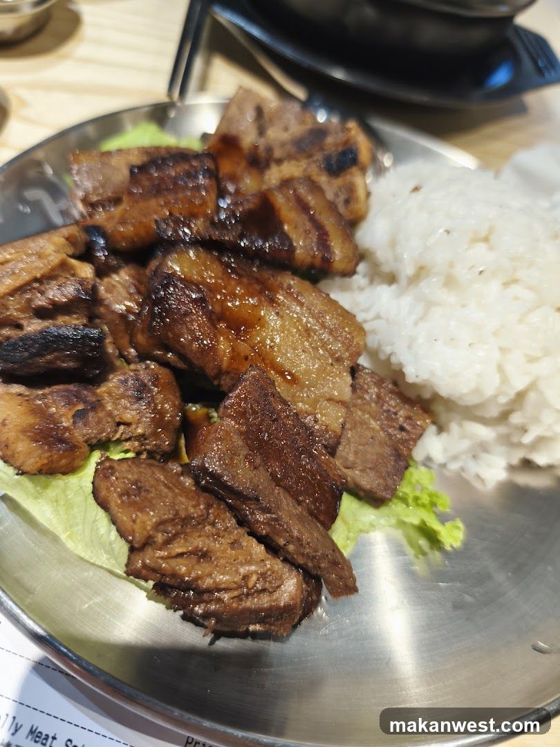 Grilled Pork Belly with Rice