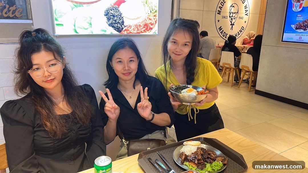 Friends dining at a restaurant