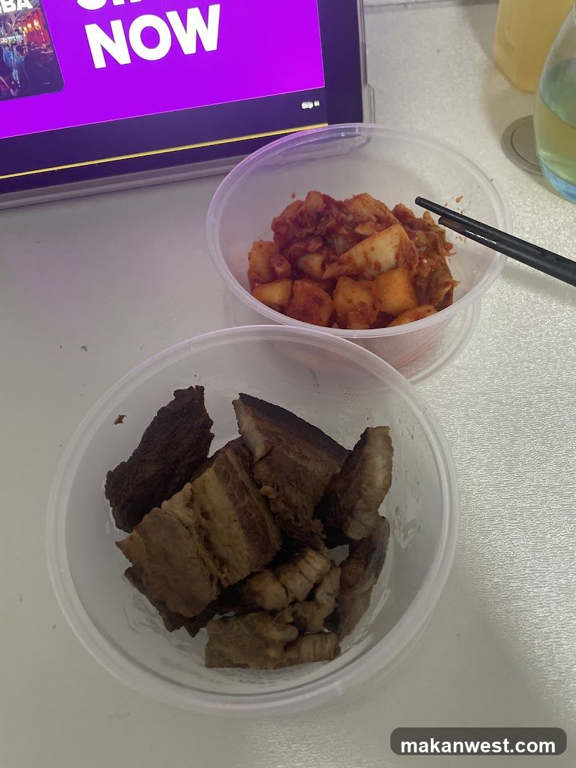 Food and Tablet on Table