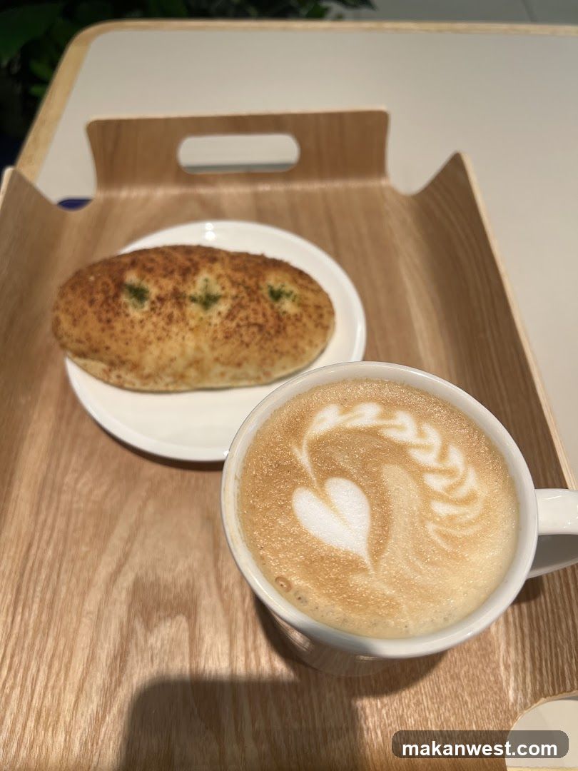 Coffee and Pastry on Tray