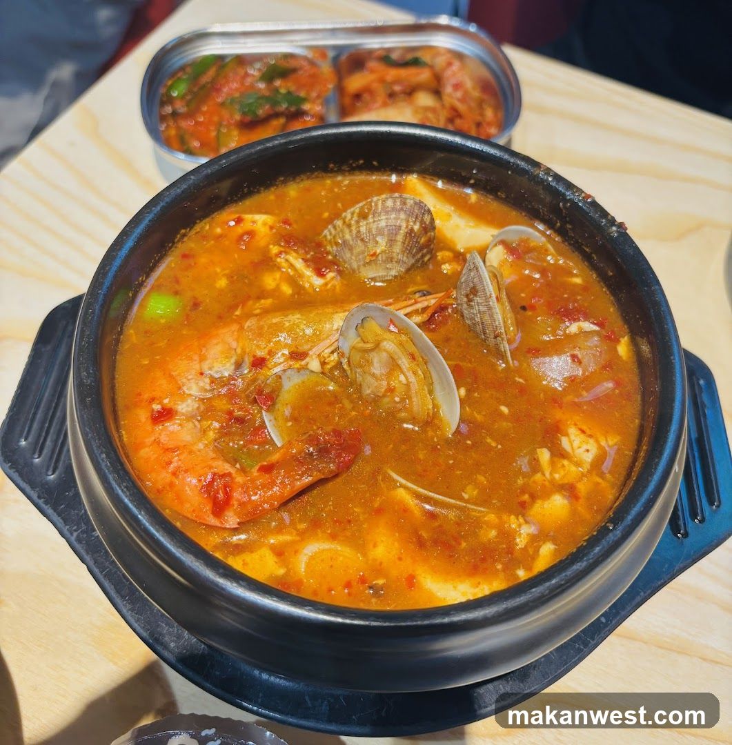 Seafood Stew with Side Dishes
