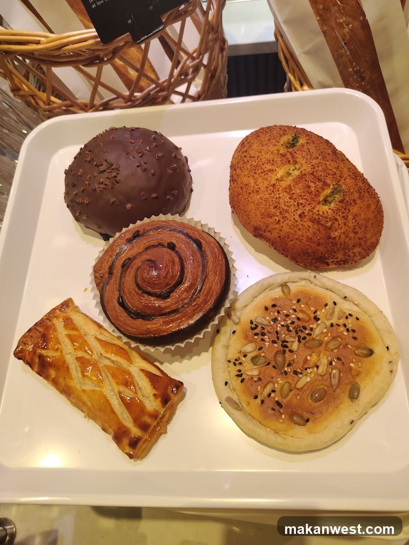 Pastries on a tray