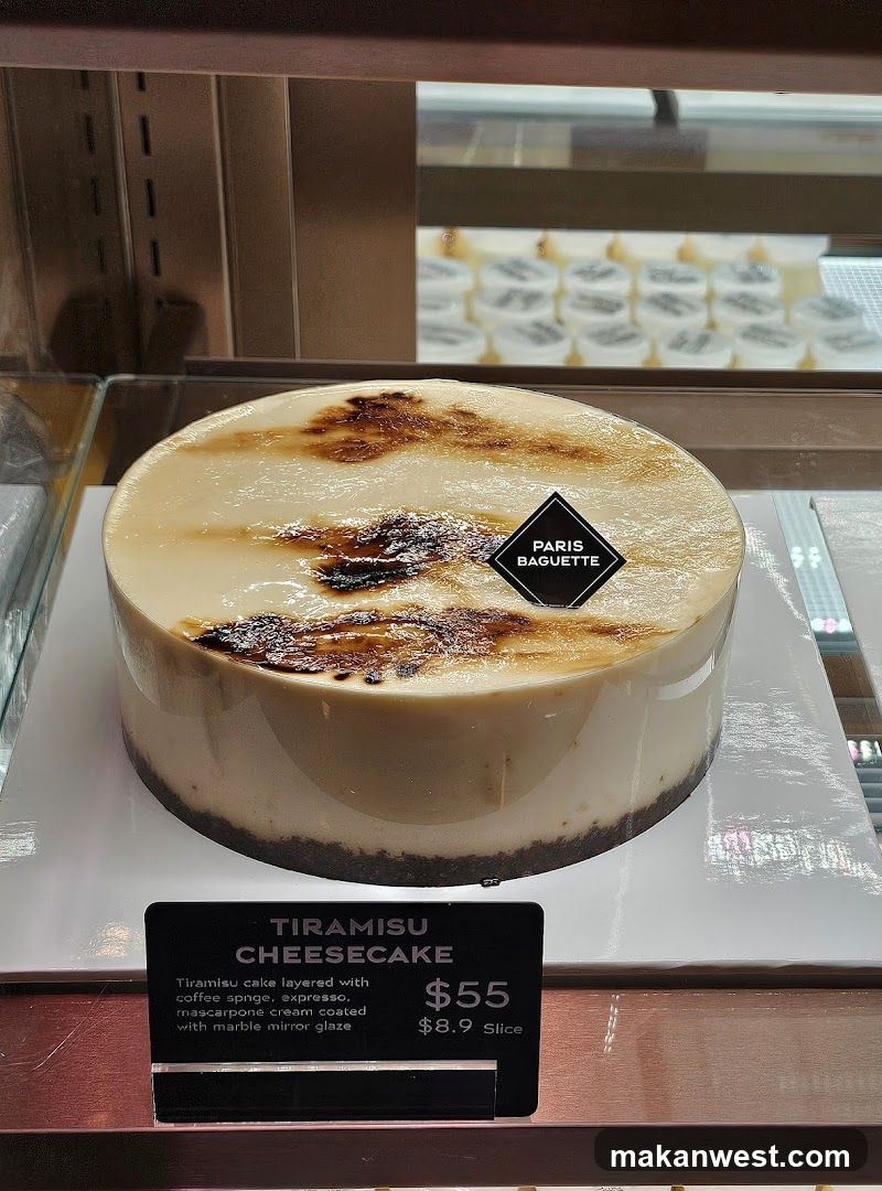 Tiramisu Cheesecake Display