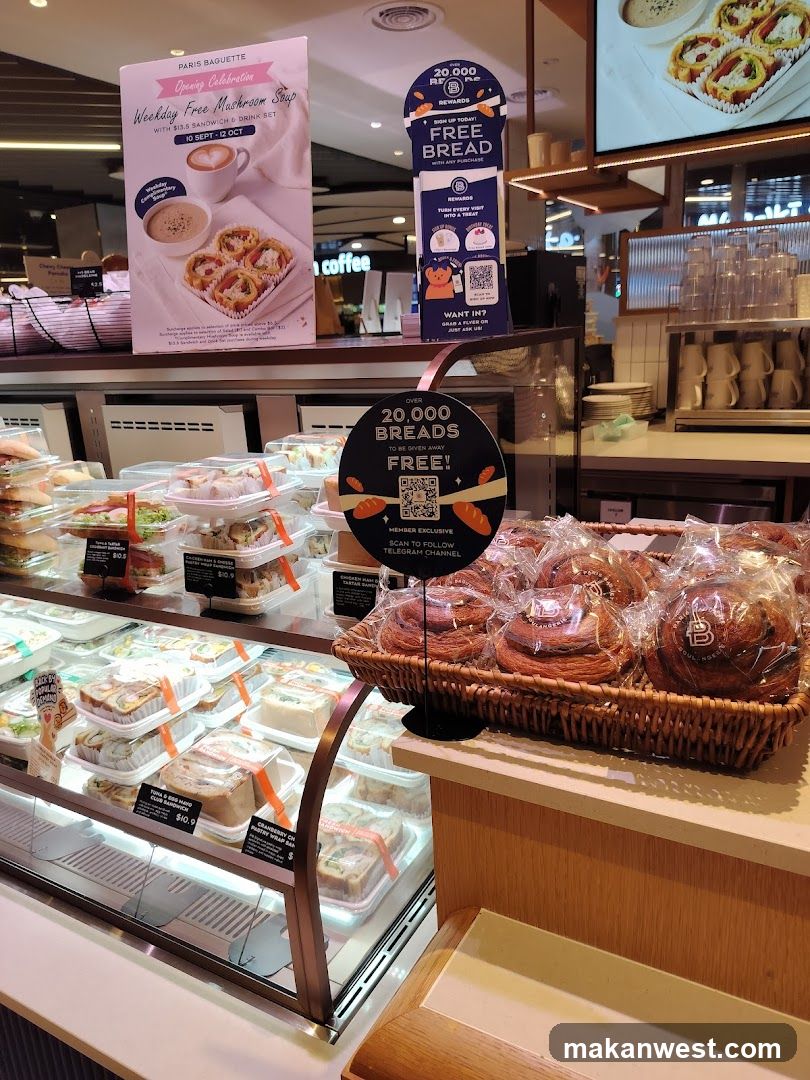 Bakery and Cafe Interior Display