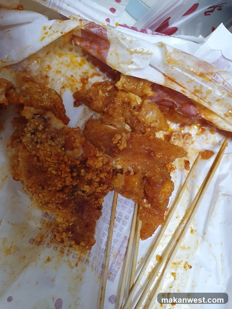 Spicy Fried Chicken Skewers