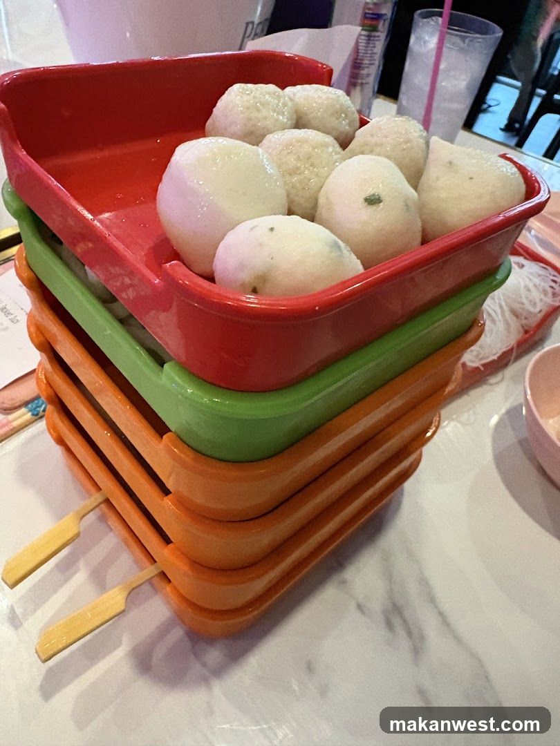 Stacked Bowls of Dumplings