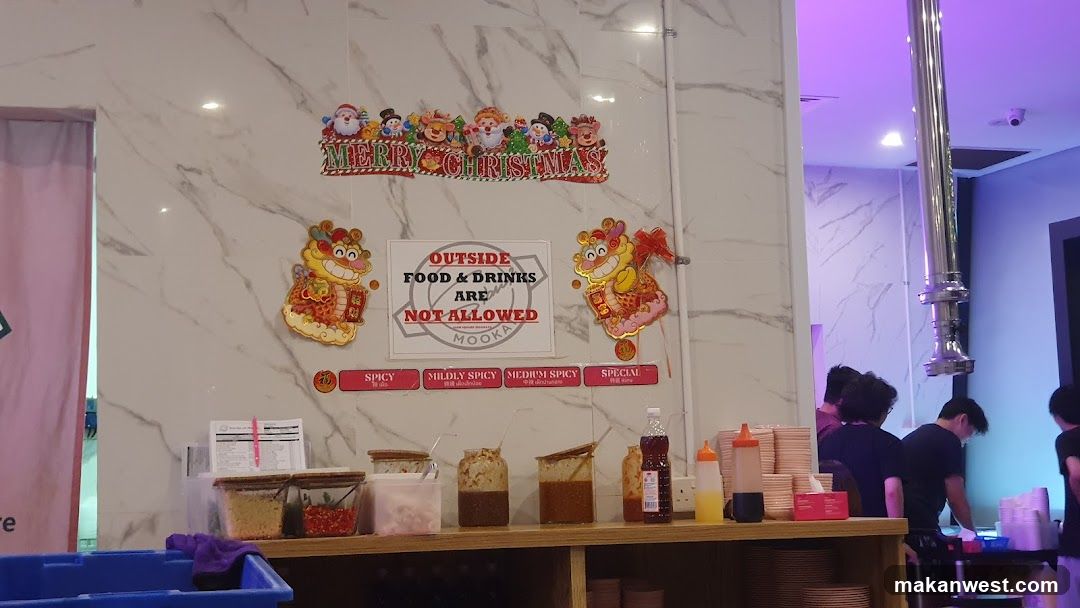 Restaurant Interior with Seasonal Decorations