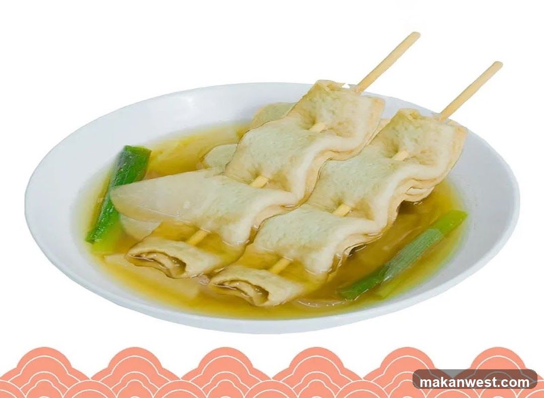 Skewered Fish Cake with Broth