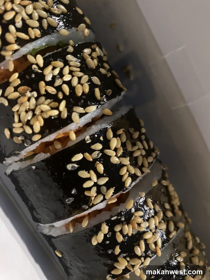 Sushi Rolls with Sesame Seeds