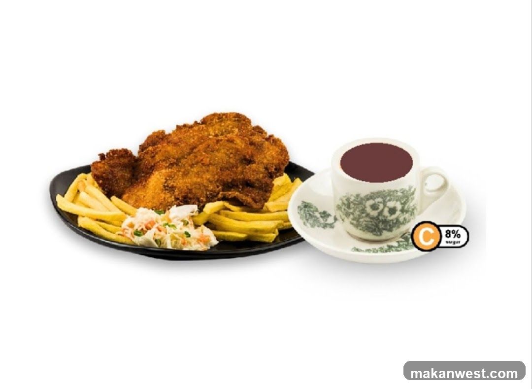 Crispy Chicken Meal with Coffee