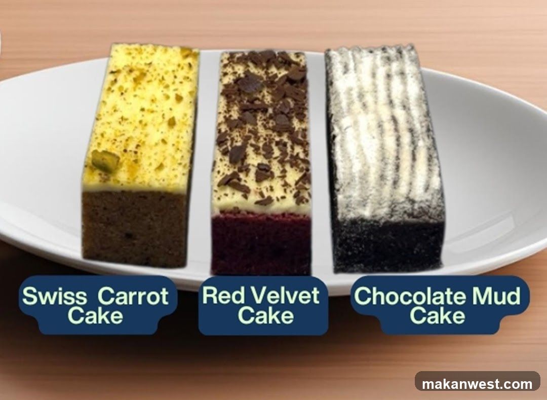 Cakes on a plate