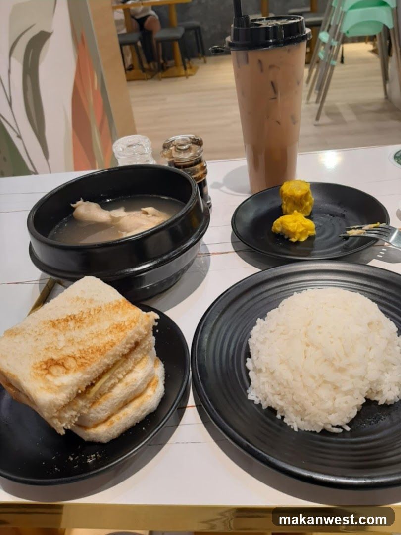 Meal at a cafe or restaurant