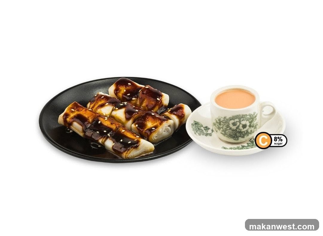 Dish with Sauce and Tea