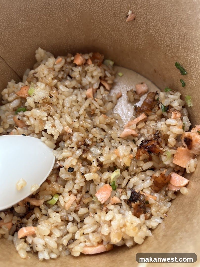 Fried Rice in Paper Bowl
