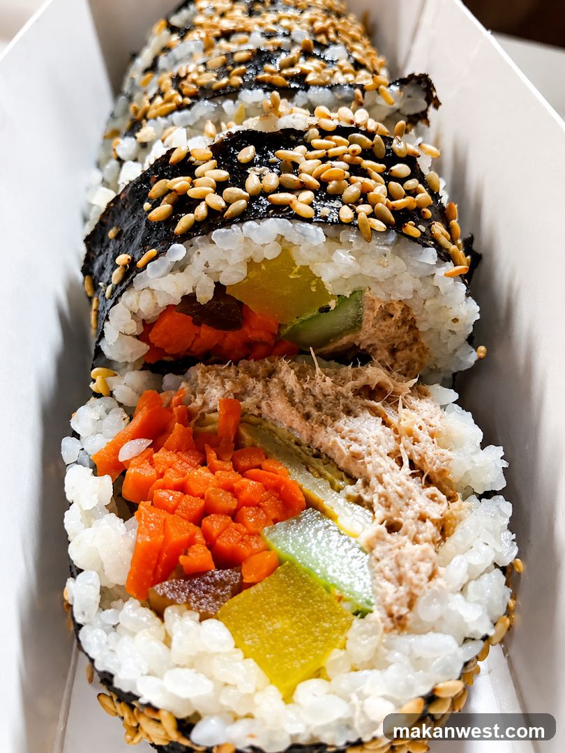 Sushi Roll with Sesame Seeds
