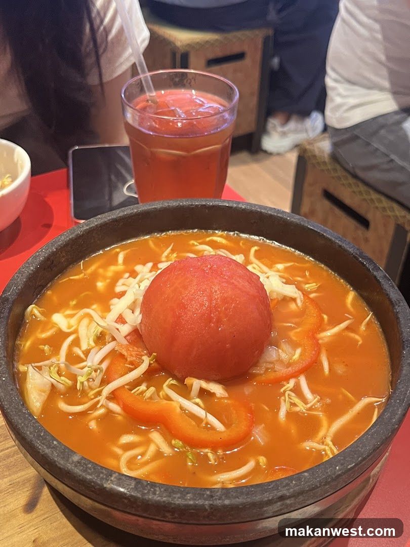 Tomato Soup with Whole Tomato