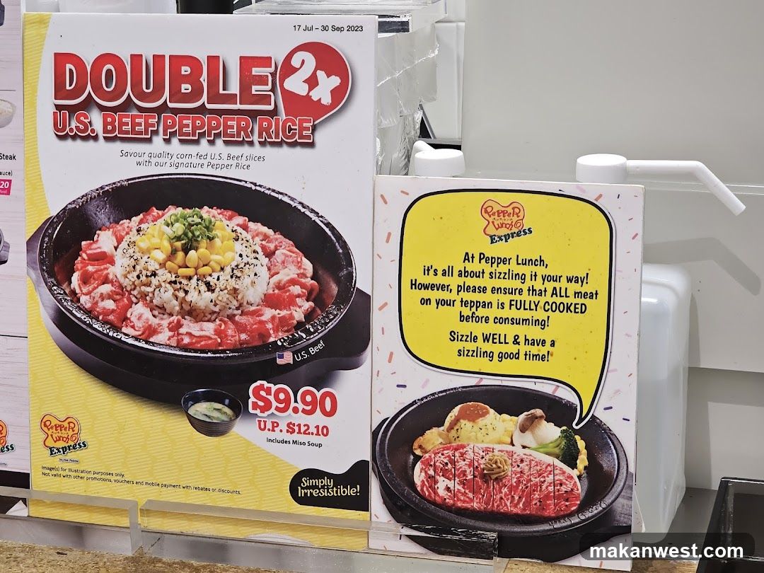 Pepper Lunch Express Ad Display
