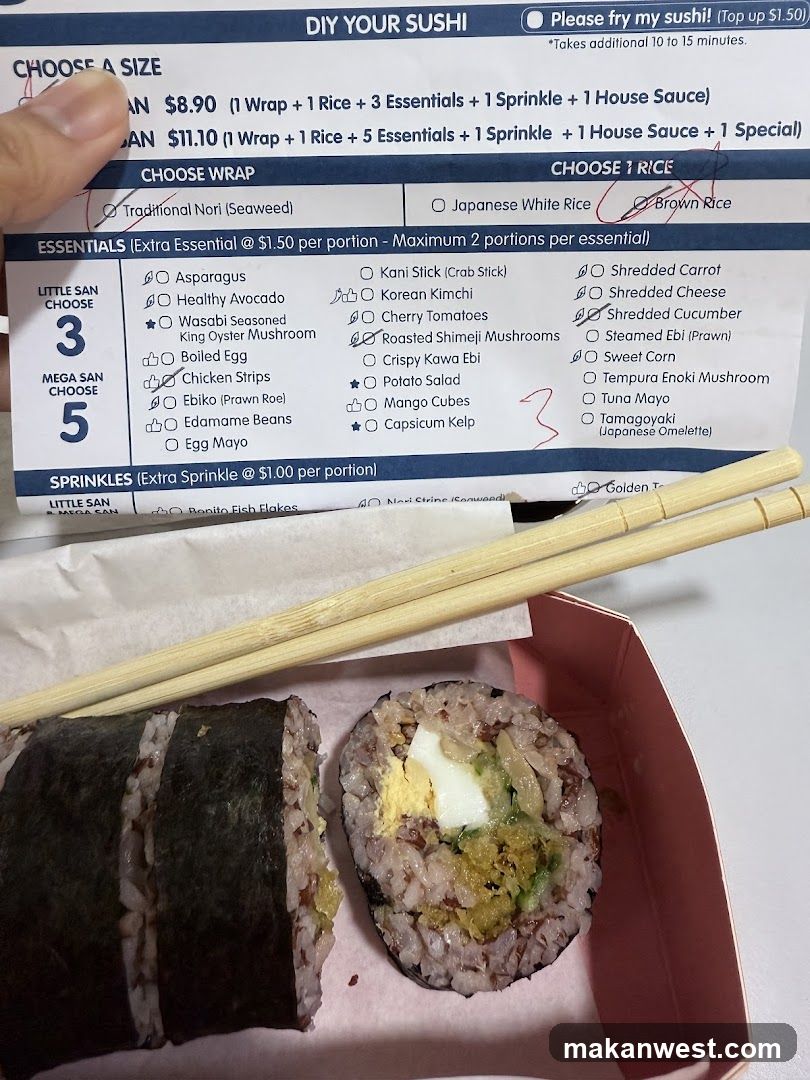 Sushi Order and Food Display