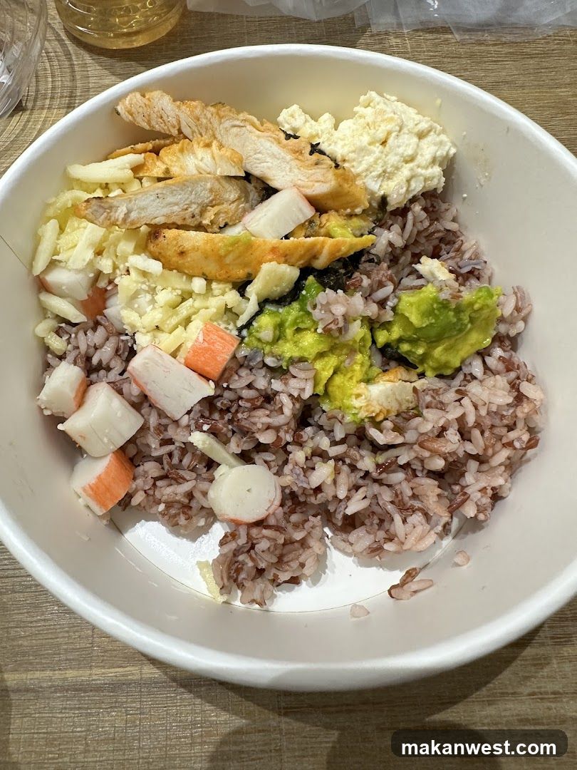 Bowl of Brown Rice with Toppings