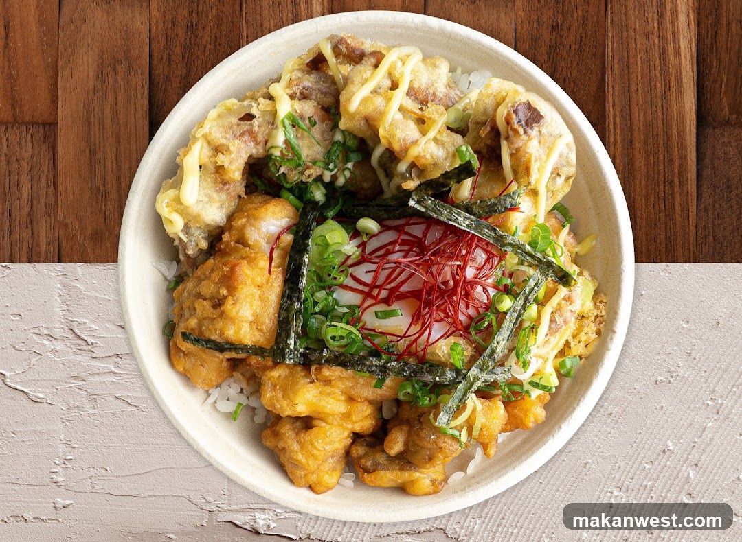 Fried Chicken Bowl with Toppings