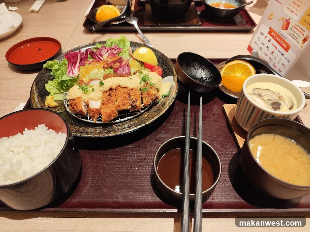 Japanese Meal with Katsu and Rice