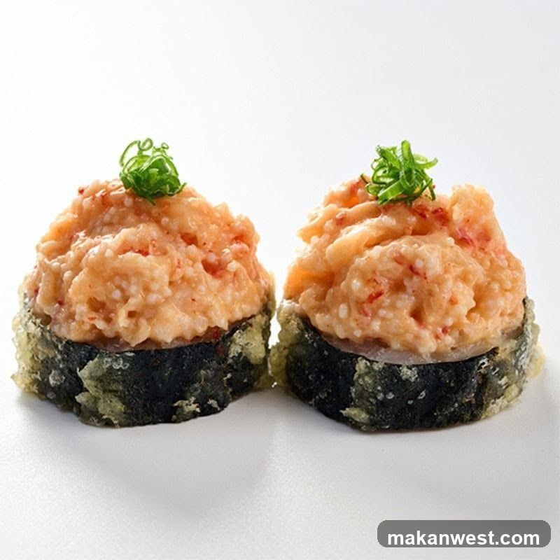 Sushi with Crab Roe Mousse