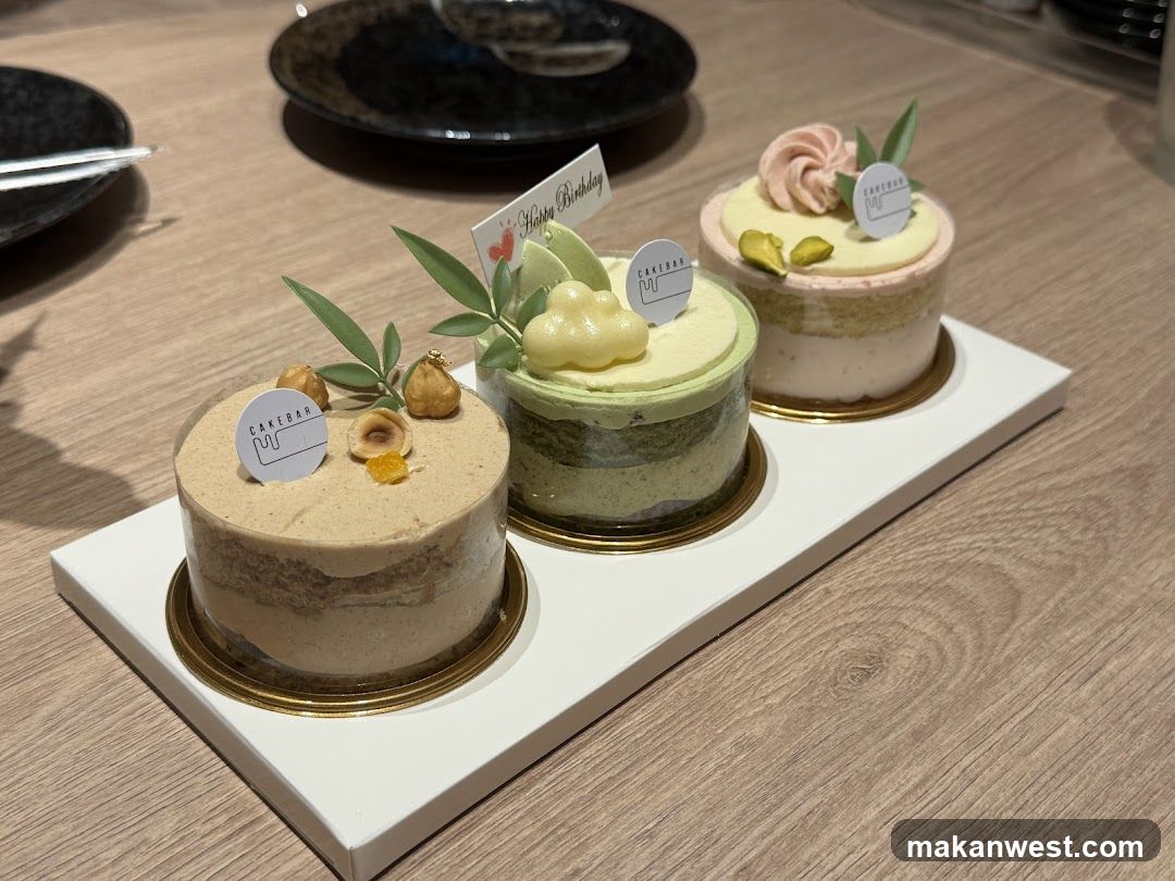 Cake Platter with Decorative Mini Cakes