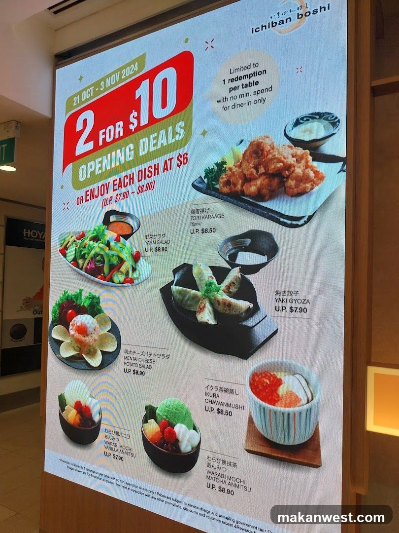 Ichiiban Booshi Opening Deal Poster