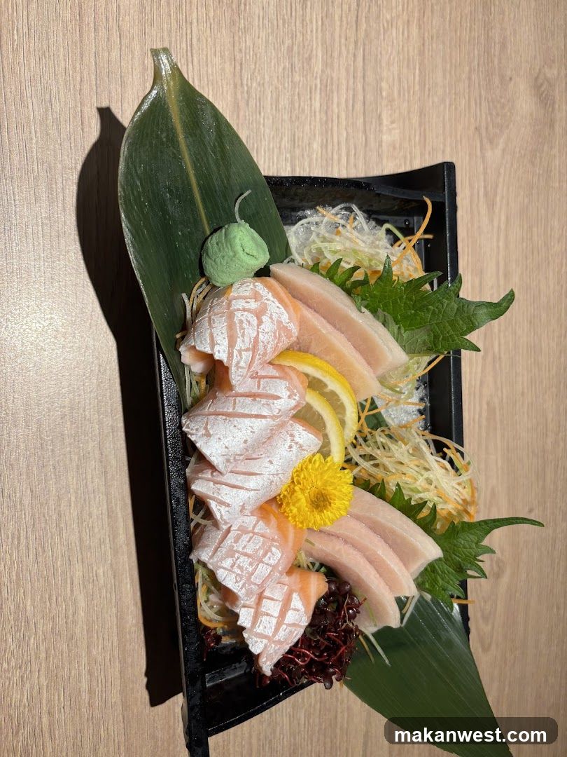 Sashimi Platter with Salmon and White Fish